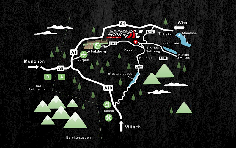 Approach to the Salzburgring